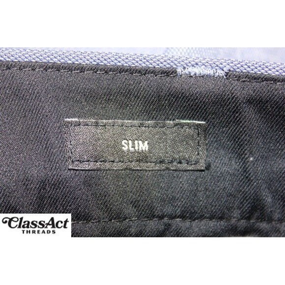 Bonobos Monday Pants Men Blue Flat Front Chino Slim Stretch Tag Sz 36X34 (36X32) - Picture 2 of 9